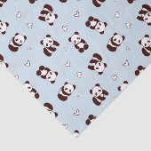 Blauw Panda Hart Weefsel Papier (Detail)