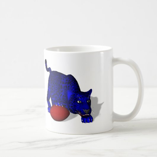 Blauw panter koffiemok (Rechts)
