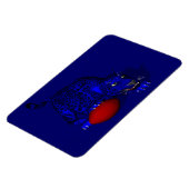 Blauw panter magneet (Linkerzijde)