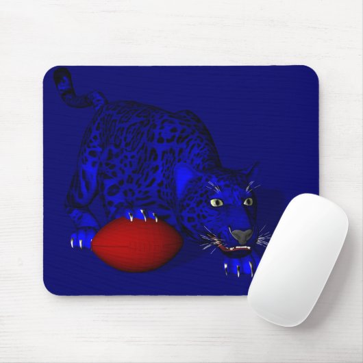 Blauw panter muismat (Met muis)