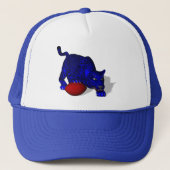 Blauw panter trucker pet (Voorkant)