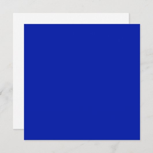 Blauw (Pantone) (effen kleur) Feestdagenkaart (Voorkant / Achterkant)