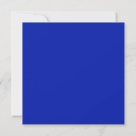 Blauw (Pantone) (effen kleur) Feestdagenkaart (Voorkant)