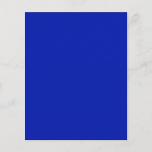 Blauw (Pantone) (effen kleur) Flyer (Voorkant)