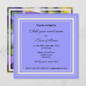 blauw pantserblad alle feestdagen kaart (Voorkant / Achterkant)