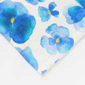 Blauw panty waterverf kunstdeken fleece deken (Hoek)