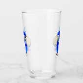 blauw papegaaiglas glas (Rechts)