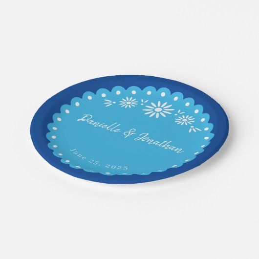 Blauw papier picador papier Bord (Gekanteld)