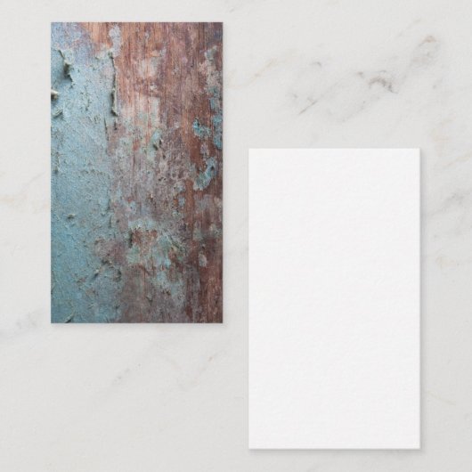 Blauw papier visitekaartje (Voorkant / Achterkant)