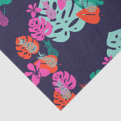 Blauw papier voor ananas (Detail)