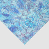 Blauw papier voor bloemenpapier (Detail)