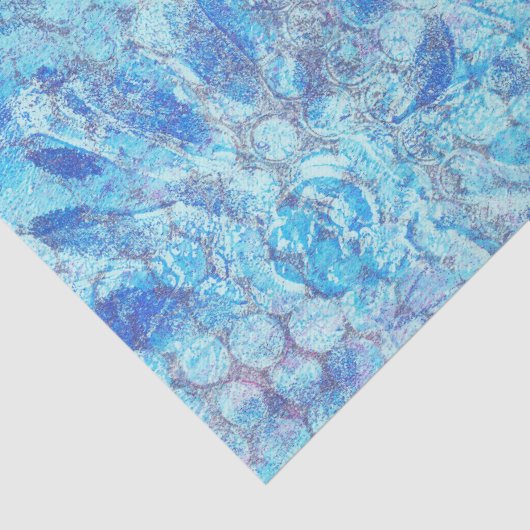 Blauw papier voor bloemenpapier (Detail)