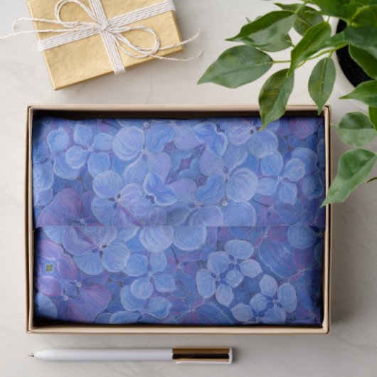 Blauw papier voor brandkranen (Geschenk)