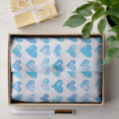 Blauw papier voor harten (Geschenk)