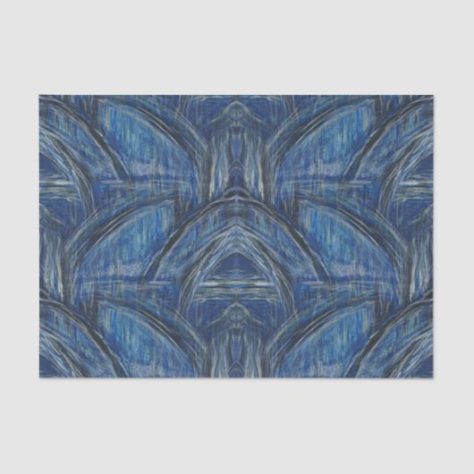 Blauw papier voor het bewerken van waterwegen (Voorkant)