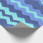 blauw papier voor het inpakken van chevron (Hoek)