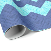 blauw papier voor het inpakken van chevron (Rol Hoek)