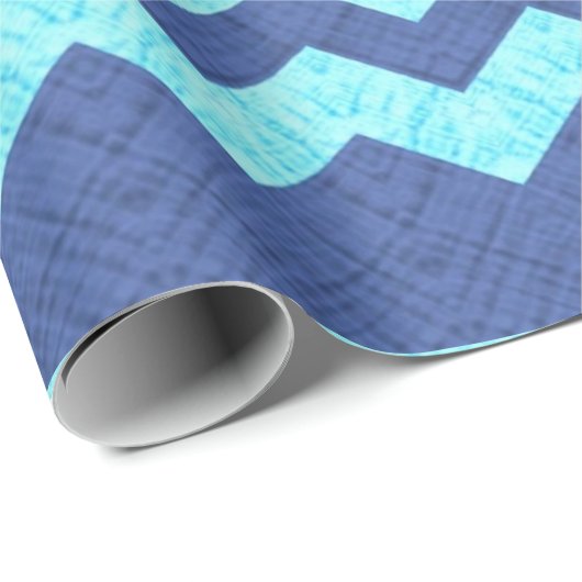 blauw papier voor het inpakken van chevron (Rol Hoek)