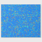 Blauw papier voor het ompakken van harten (Vlak)