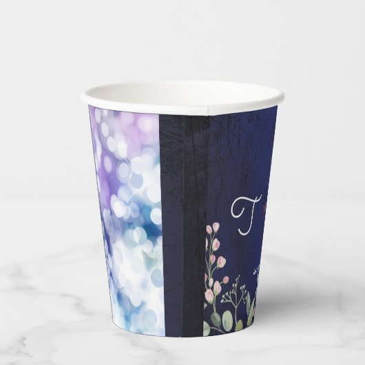 Blauw Papieren Bekers (Rechts)