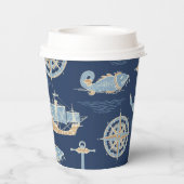 Blauw  papieren bekers (Achterkant)