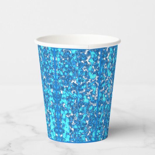 blauw papieren bekers (Rechts)