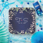 Blauw Papieren Bordje (Feest)