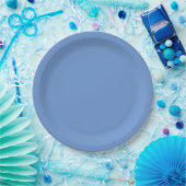 Blauw  papieren bordje (Feest)