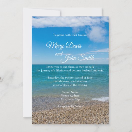 Blauw paradijs in Michigan Kaart (Voorkant)