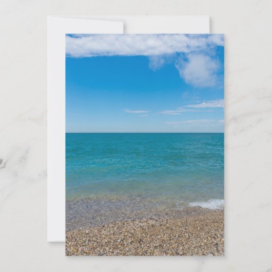 Blauw paradijs in Michigan Kaart (Achterkant)