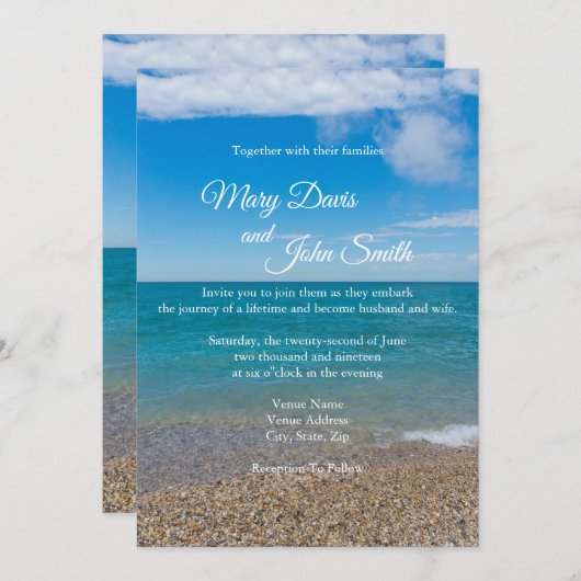 Blauw paradijs in Michigan Kaart (Voorkant / Achterkant)