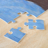  Blauw Paraket Foto Jigzaag Puzzle Legpuzzel (Zijkant)