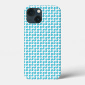Blauw parelpatroon Case-Mate iPhone case (Achterkant)