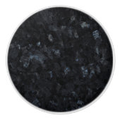 Blauw parelvormig patroon Achtergrond Keramische Knop (Voorkant)