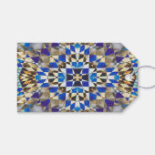 blauw parket cadeaulabel (Voorkant (Horizontaal))