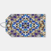 blauw parket cadeaulabel (Achterkant Horizontaal)