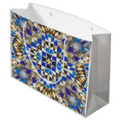 blauw parket groot cadeauzakje (Achterkant Gekanteld)