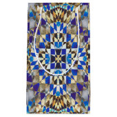 blauw parket klein cadeauzakje (Voorkant)