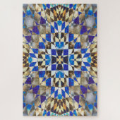 Blauw Parquet Legpuzzel (Verticaal)