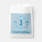 Blauw Pasen 3e Verjaardag Bedankzakje (Voorkant)