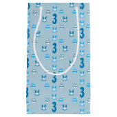 Blauw Pasen 3e Verjaardag Klein Cadeauzakje (Voorkant)