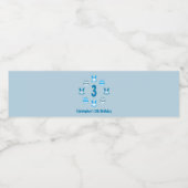 Blauw Pasen 3e Verjaardag Waterfles Etiket (Enkel label)