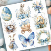 Blauw Pasen Set 2 Sticker