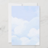 Blauw Pastel Cloud Nine Verjaardag Kaart (Achterkant)