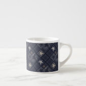 Blauw patchwork espresso kop (Rechts)