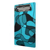 blauw Patroon 3 Ring Multomap Mini Klembord (Angled2)