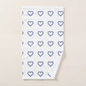 Blauw patroon bad handdoek (Handdoek)