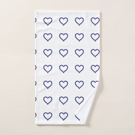 Blauw patroon bad handdoek (Handdoek)