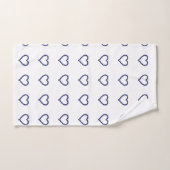 Blauw patroon bad handdoek (Handdoek)
