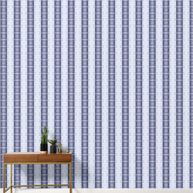 Blauw patroon behang (Hal)